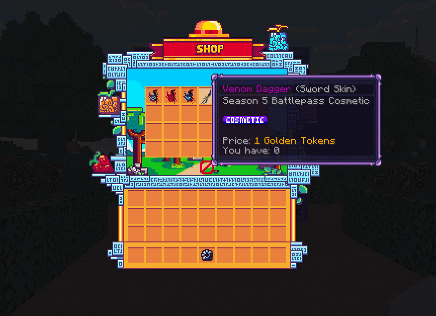 Battlepass Cosmetic Shop