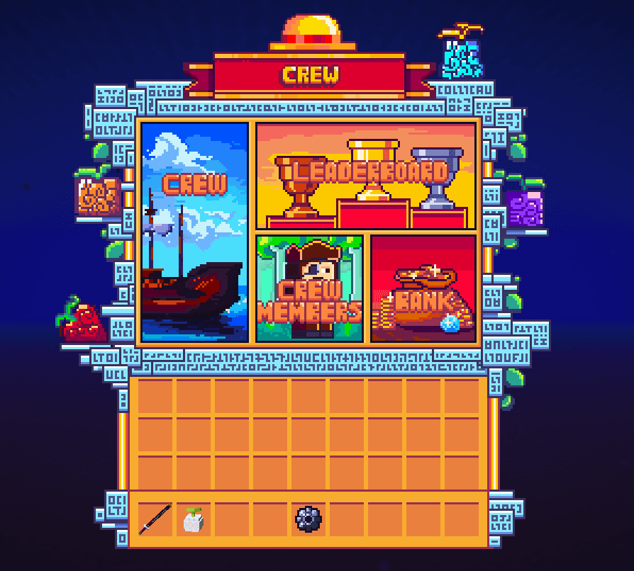 New Crew main menu UI in Lostpiece